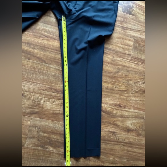 Theory Mens Navy Blue Flat Front Trouser Dressy Suit Pants Bottom Pockets Sz 40 - Picture 13 of 16